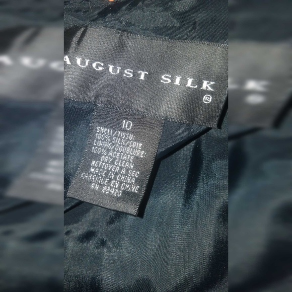 August Silk Women;s Sheath Dress Black Floral - Picture 4 of 7